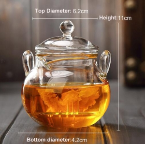225ml Glass teapot