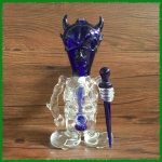 Demon glass smoking pipe